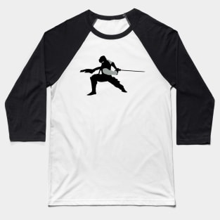 Ninja Gaiden Ryu Sword Slash Silhouette Baseball T-Shirt